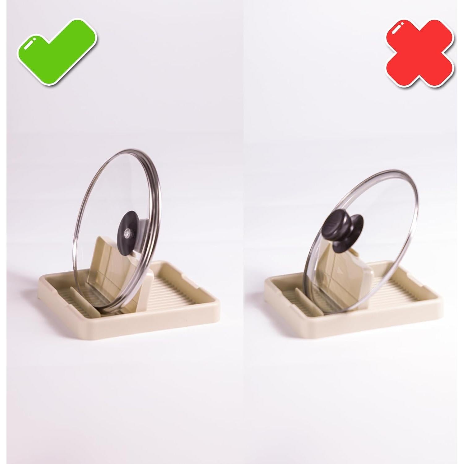 Soporte para Cuchara y Tapa Yymobt - 2 Piezas Beige