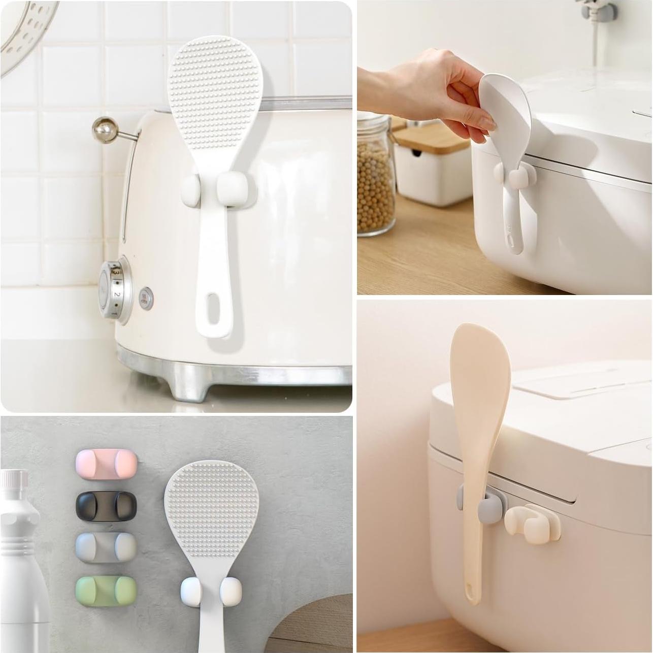 Soporte para Cuchara de Arroz TorSor 2 Piezas Silicona