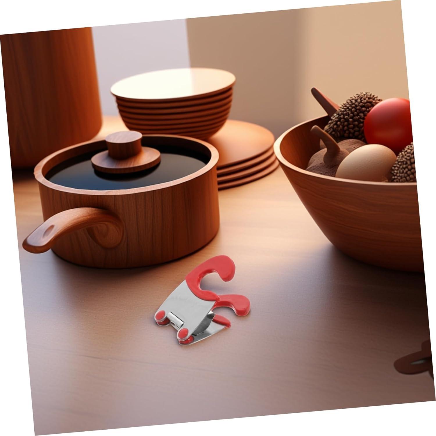 Soporte de Tapa de Olla Acero Inoxidable CONGARTENO 7.8x5.5cm