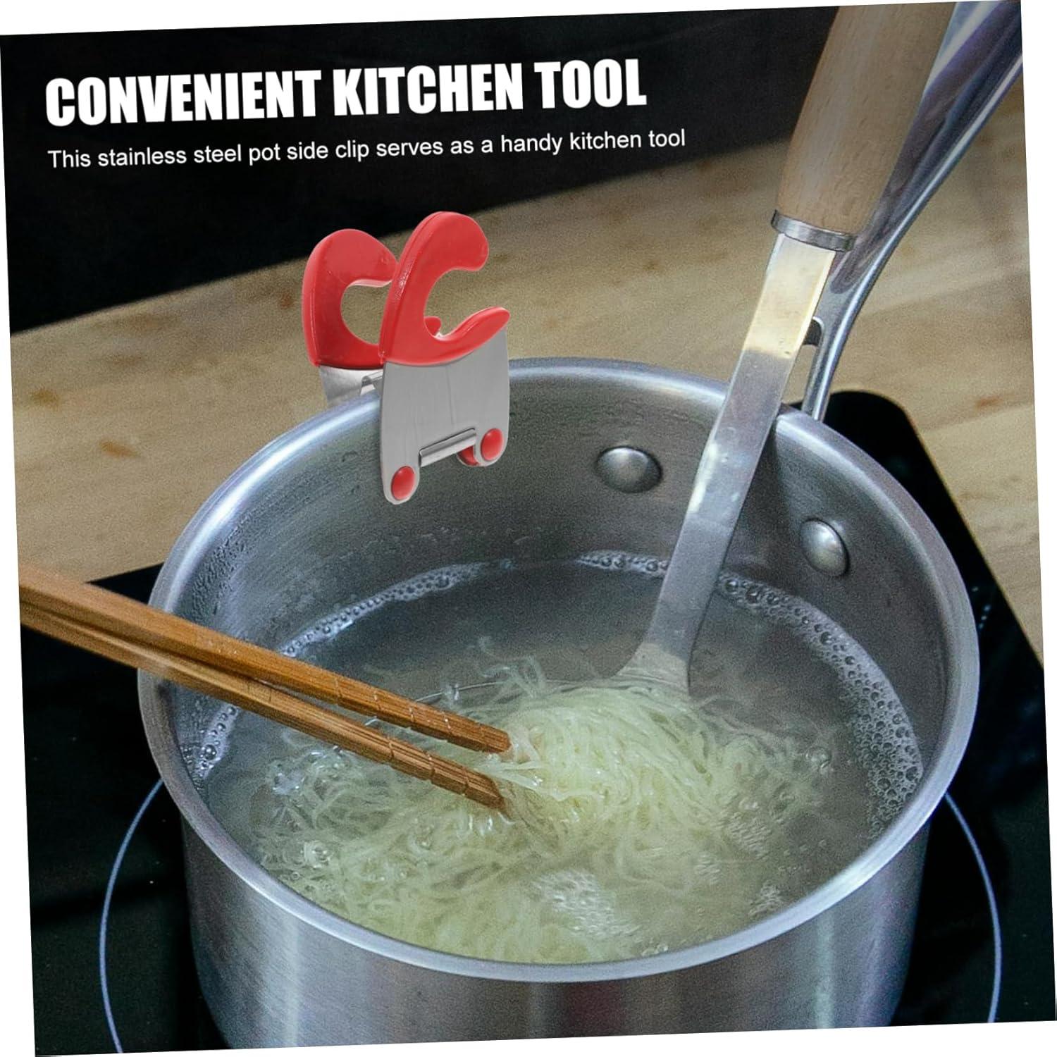 Soporte de Tapa de Olla Acero Inoxidable CONGARTENO 7.8x5.5cm