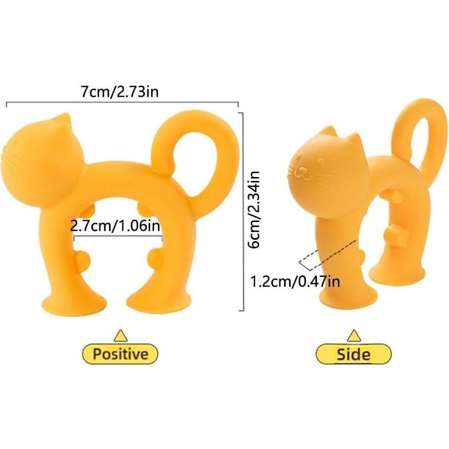 Soporte de Silicona para Cuchara en Forma de Gato 2Pcs