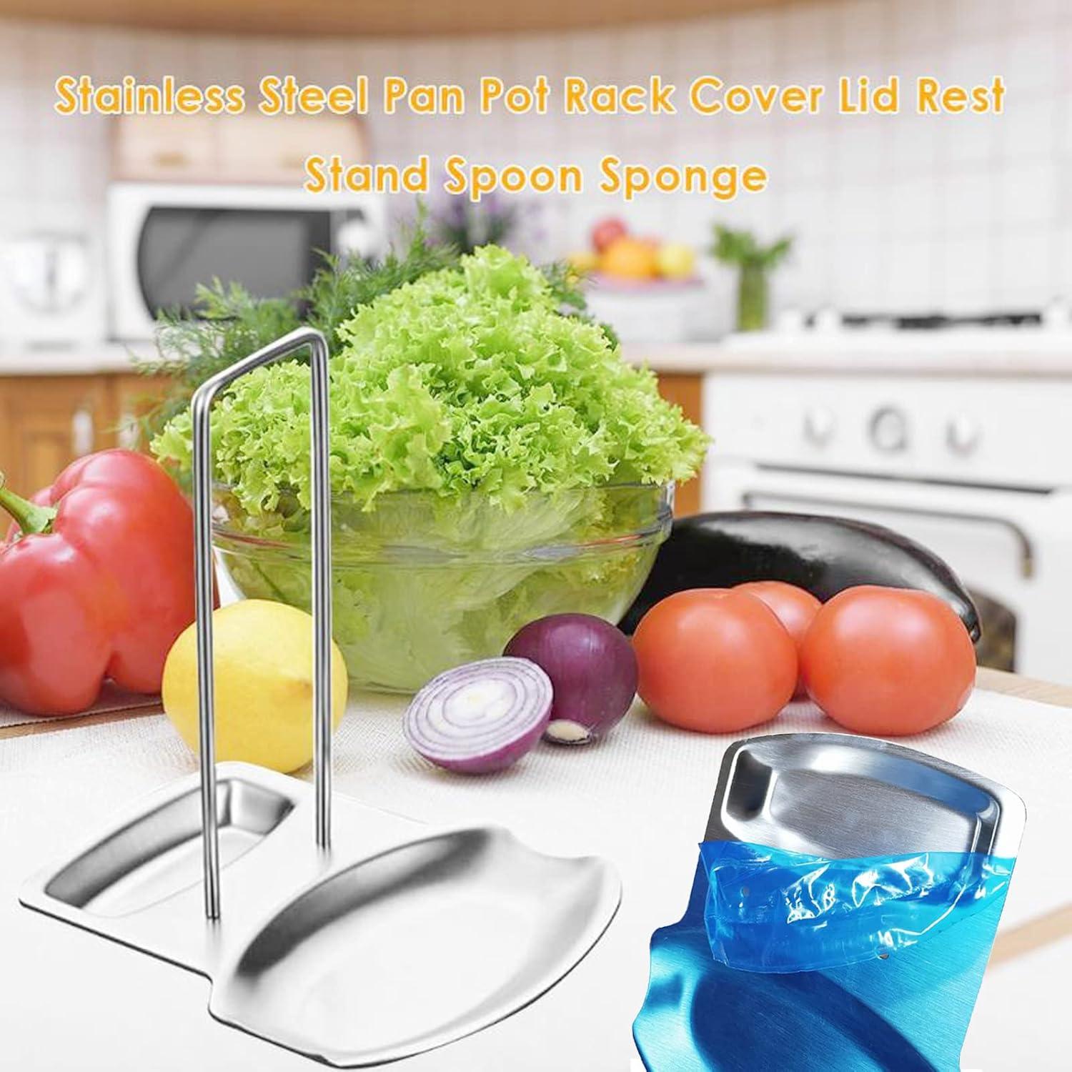 Soporte para Tapa de Sartén Acero Inoxidable iPstyle 19x15.5cm