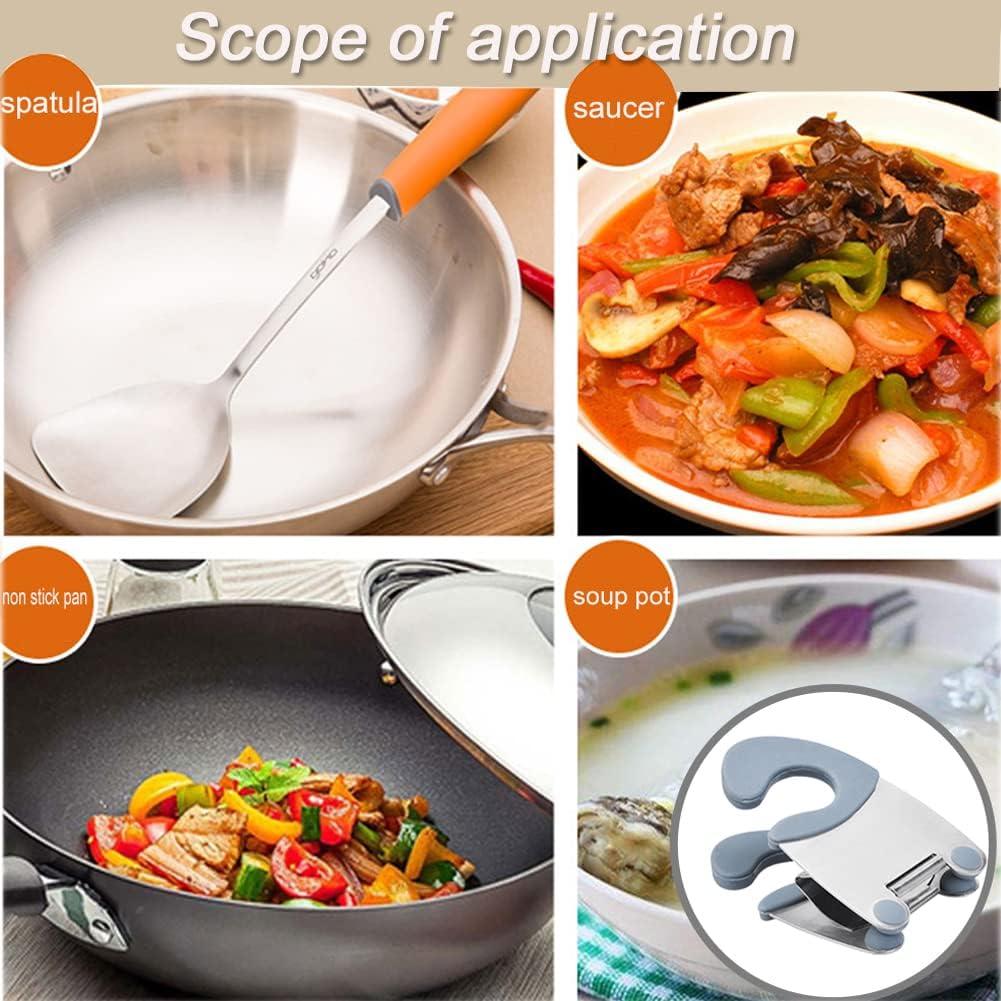 Soporte para Cucharas de Olla YYMSEN Acero Inoxidable 2 Pcs