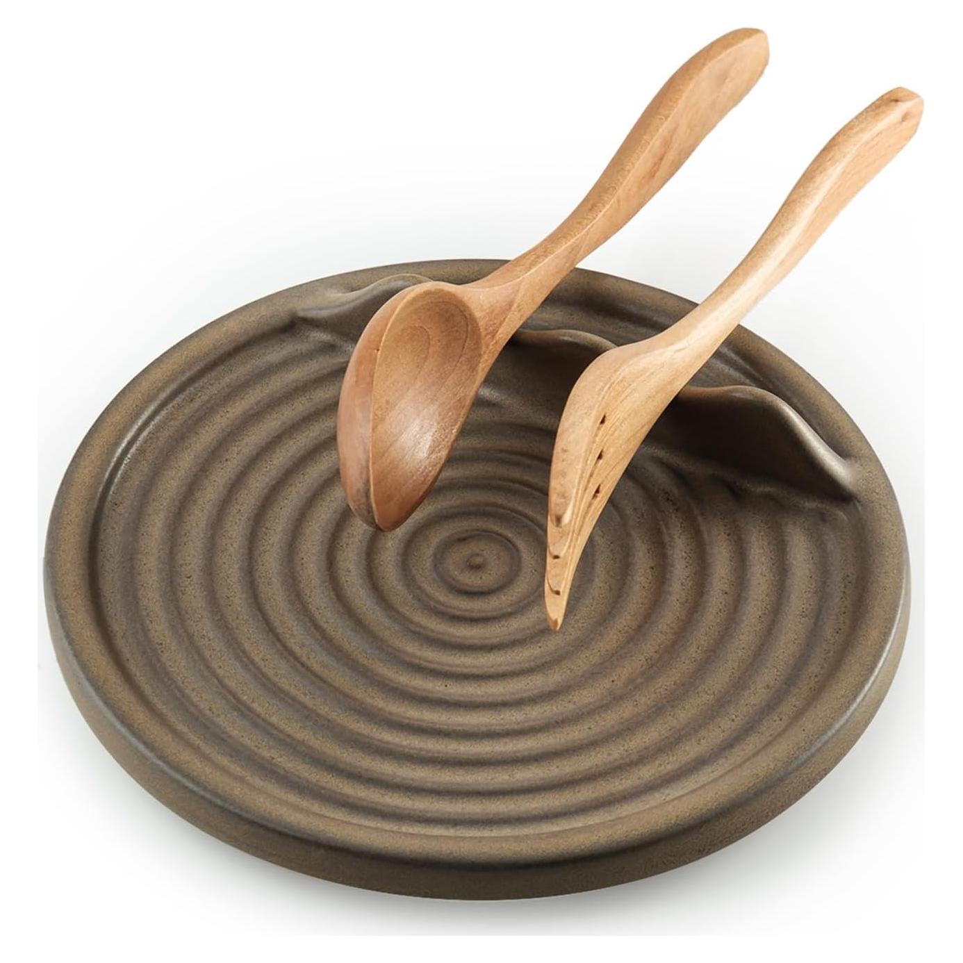 Soporte para Cucharas de Cerámica KOKUNKA Marrón 15 cm