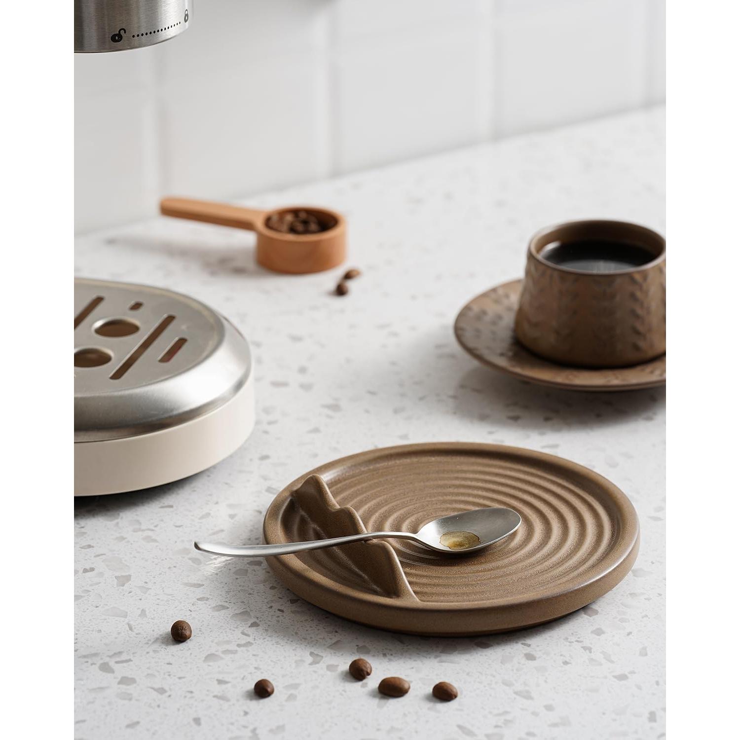 Soporte para Cucharas de Cerámica KOKUNKA Marrón 15 cm