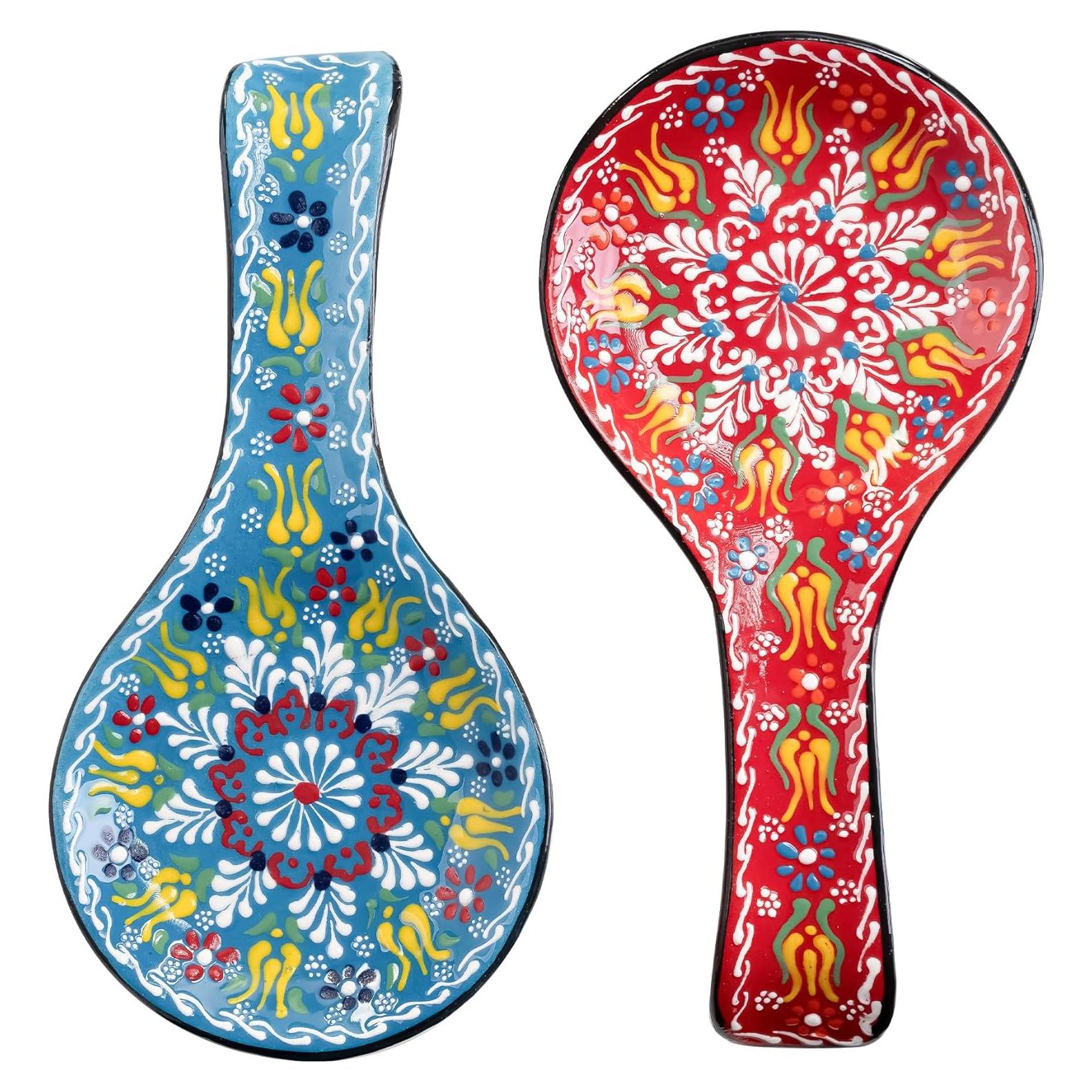 Conjunto de Soportes para Cucharas BCS - Cerámica Hecho a Mano - 2 Piezas