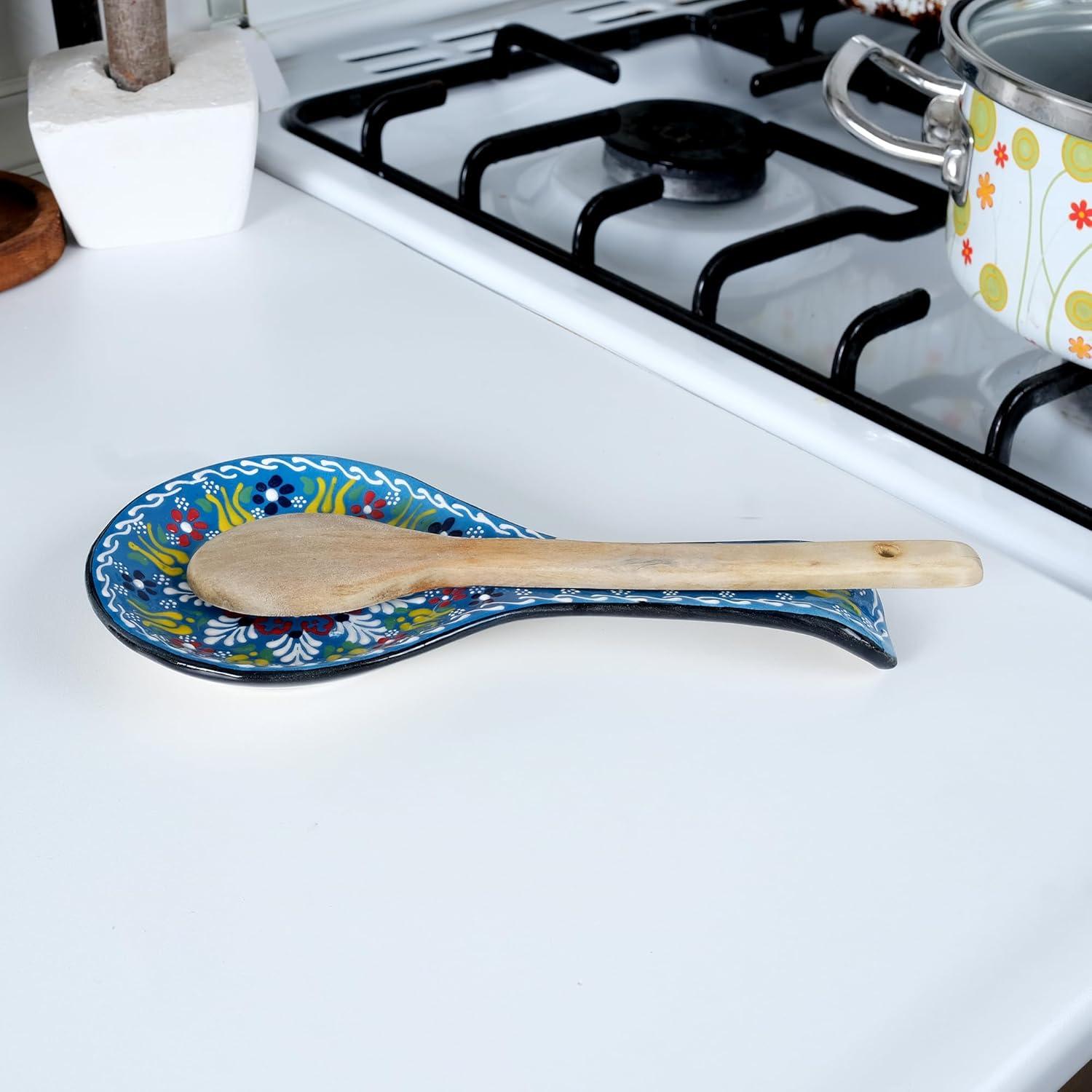 Conjunto de Soportes para Cucharas BCS - Cerámica Hecho a Mano - 2 Piezas