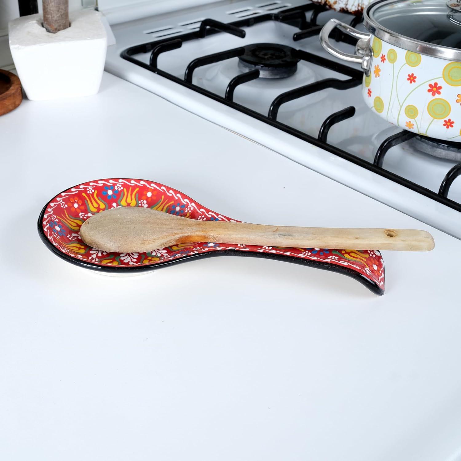 Conjunto de Soportes para Cucharas BCS - Cerámica Hecho a Mano - 2 Piezas