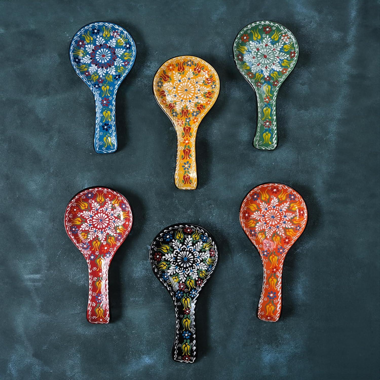 Conjunto de Soportes para Cucharas BCS - Cerámica Hecho a Mano - 2 Piezas