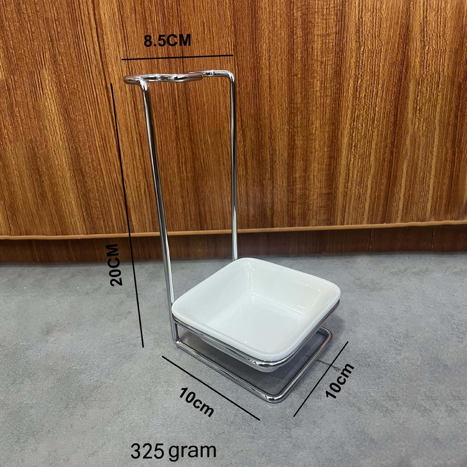 Soporte Vertical para Cucharas Cerámica Blanca GoldNJade