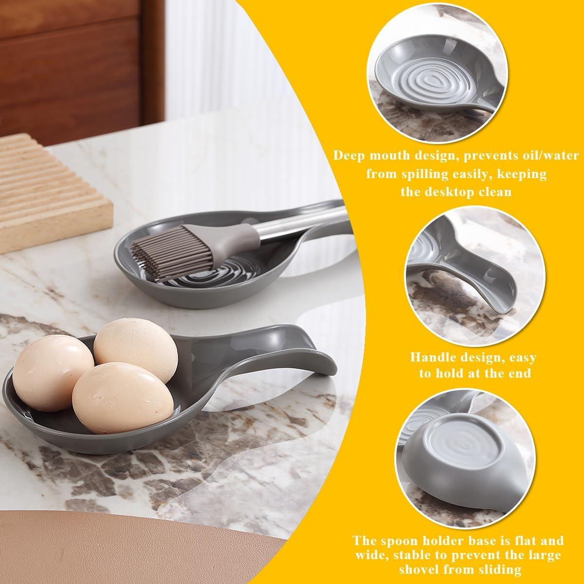 Soporte para Cucharas Kyraton 4 Pack - Plástico Grado Alimenticio