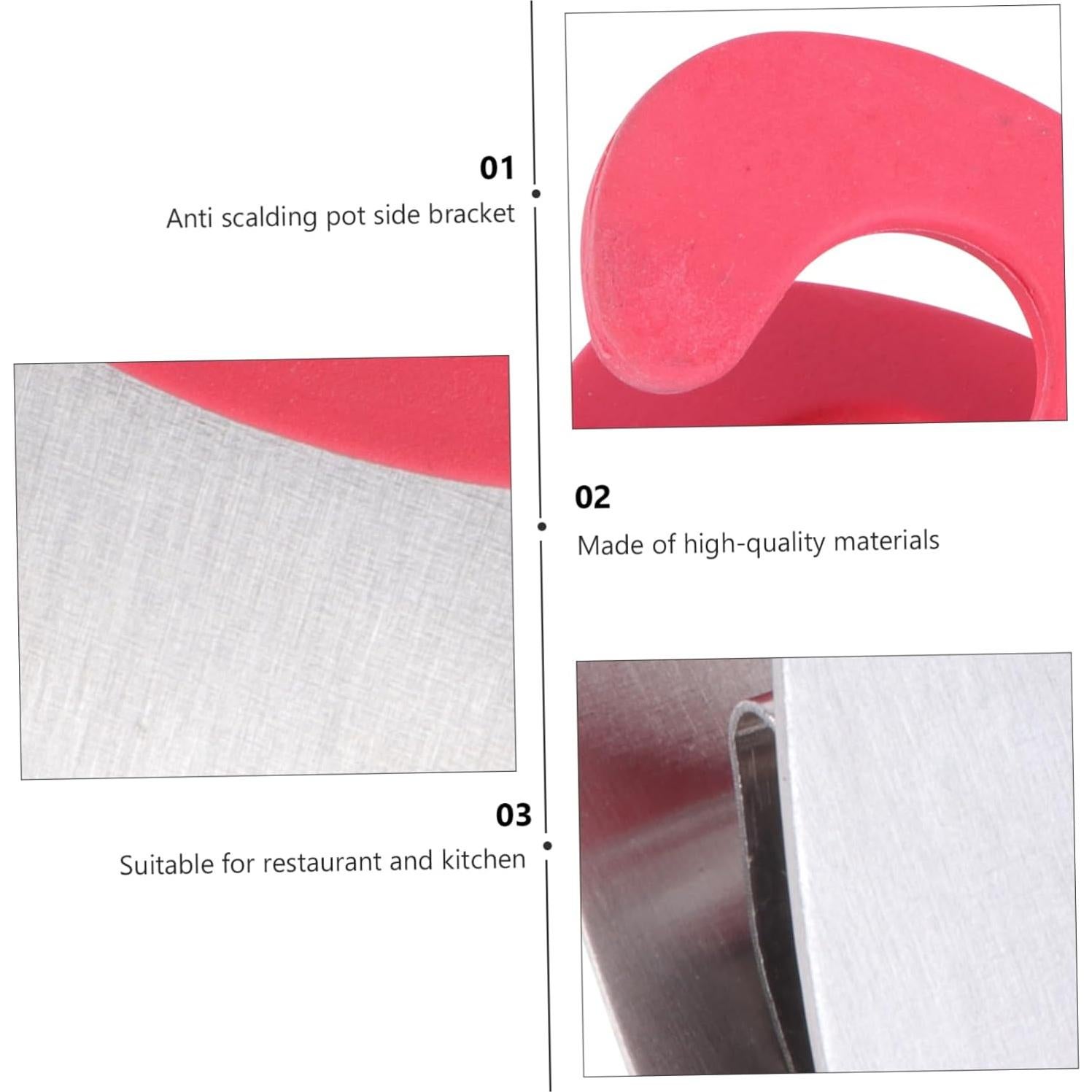 Soporte de Clip para Olla HOLIDYOYO 2 Piezas Acero Inoxidable