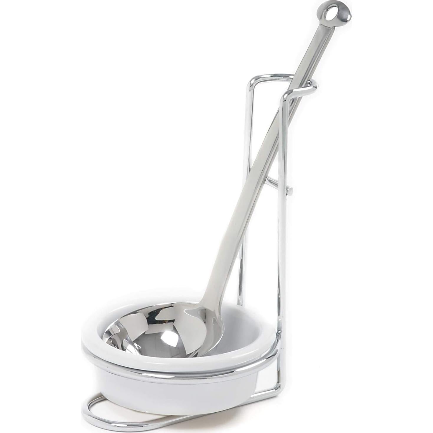 Soporte para cuchara de acero inoxidable Norpro 18 cm