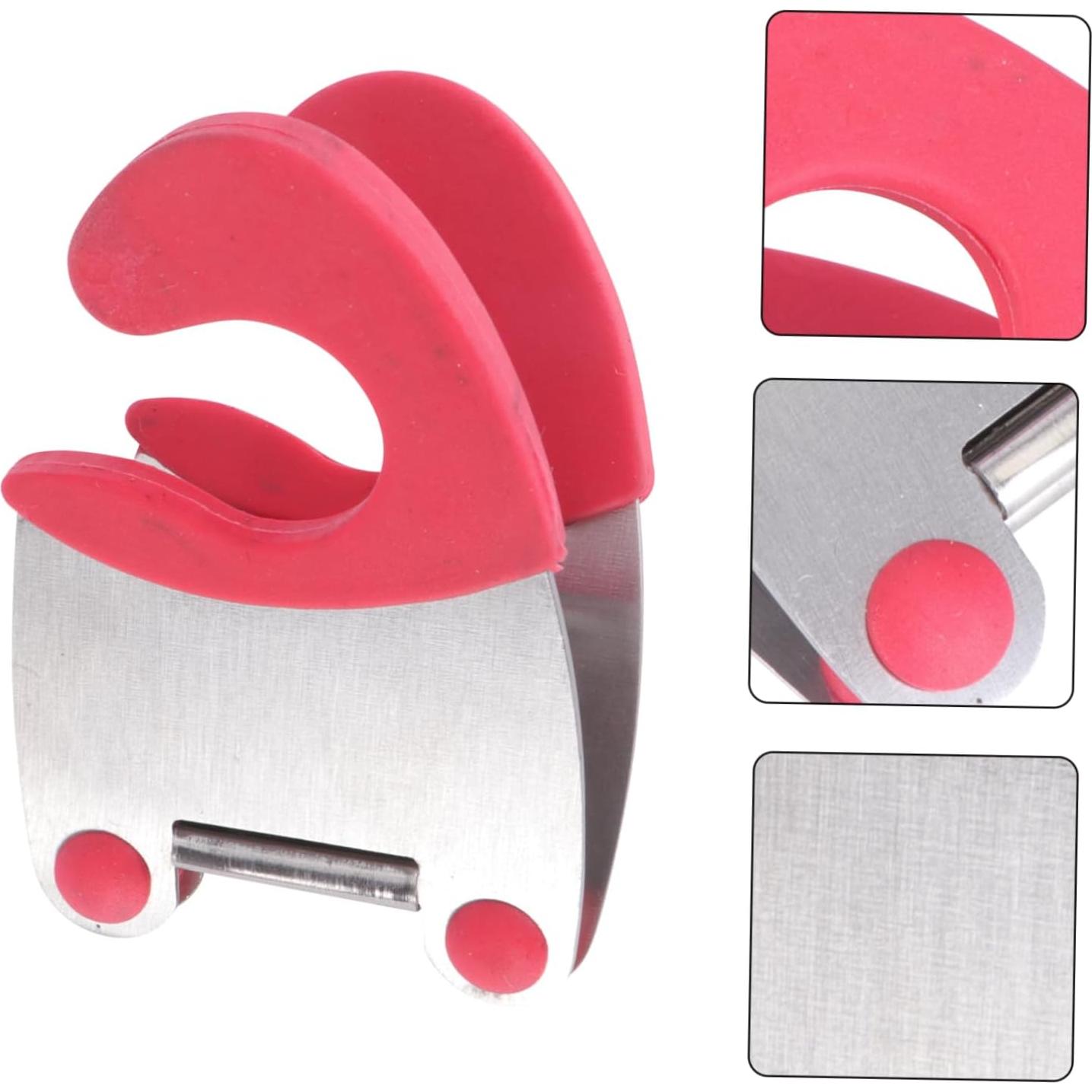Clip para Olla IMIKEYA 2 Pcs Soporte Utensilios Cocina Acero Inoxidable