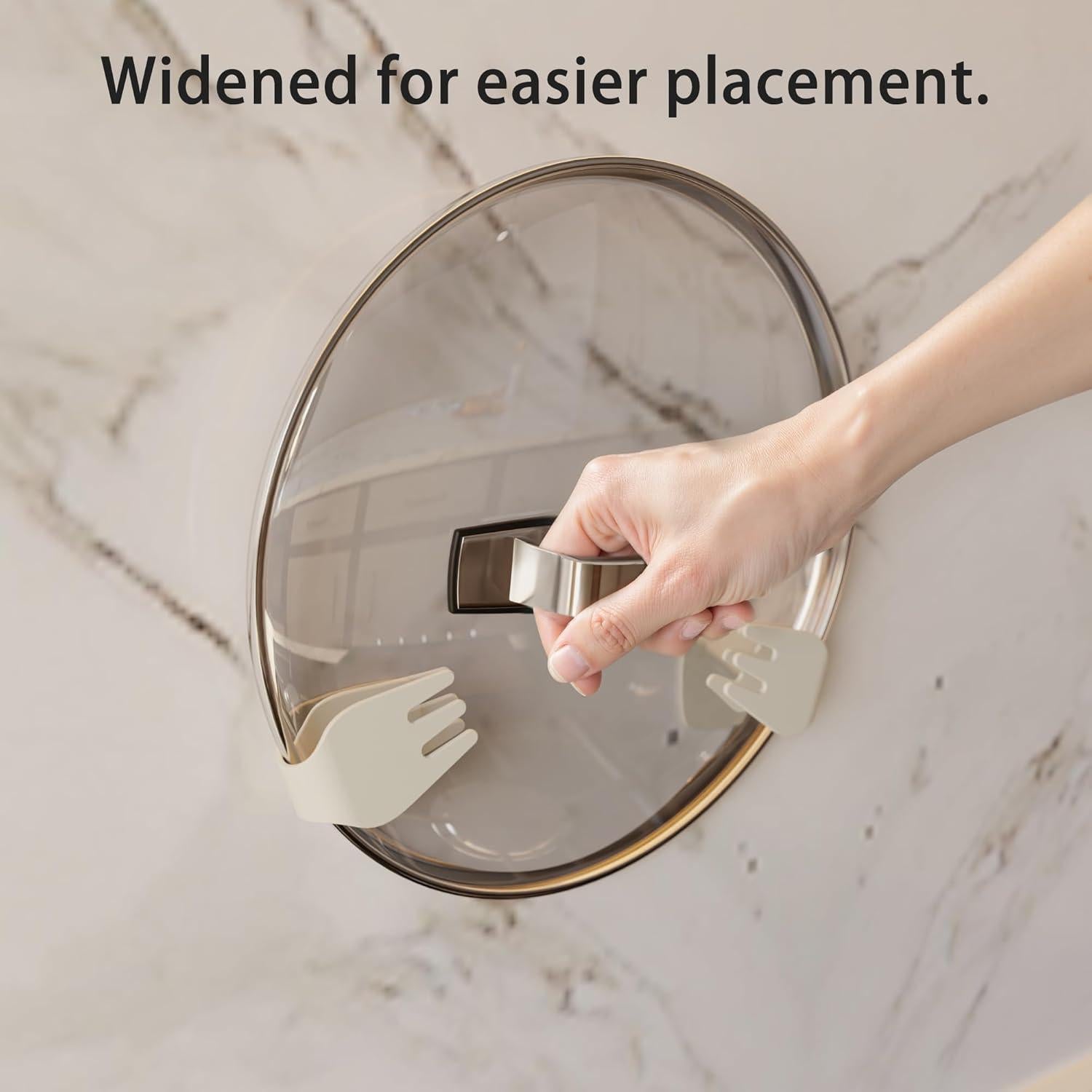 Organizador de Tapas de Olla Li & Zhao Montaje en Pared Blanco