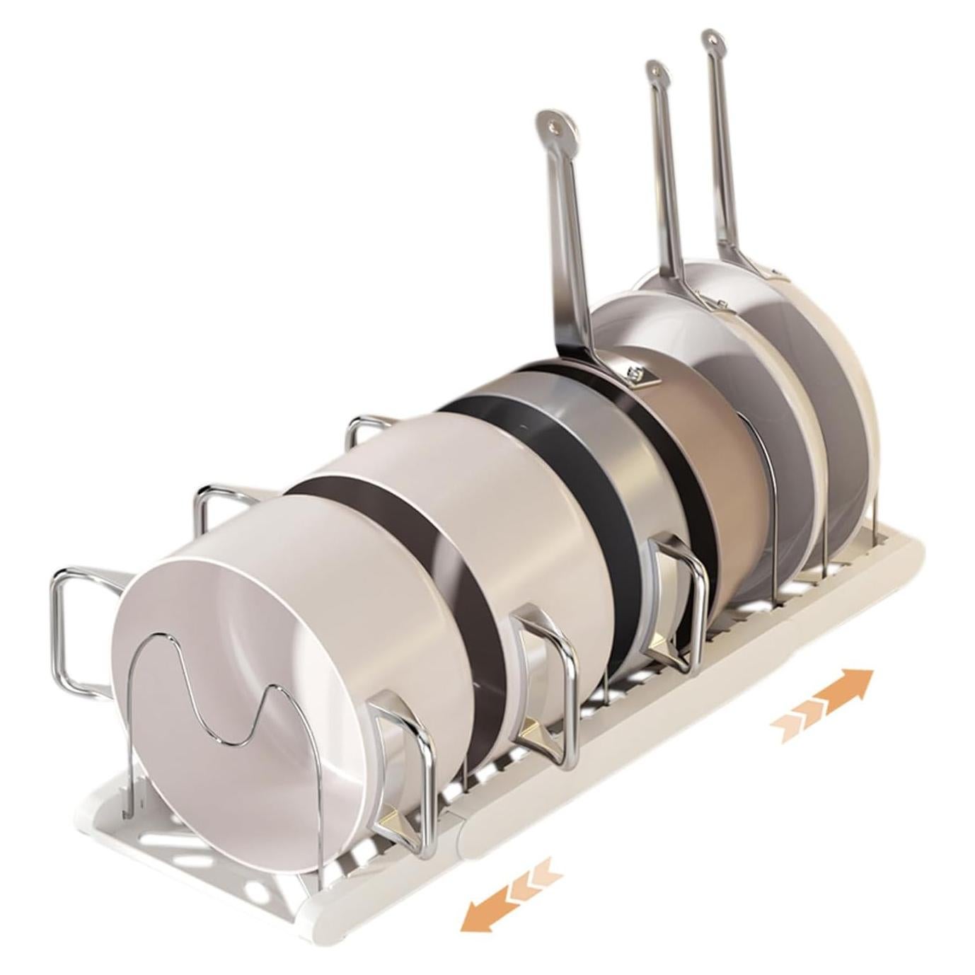 Soporte para Ollas y Sartenes Lhieiayh Ajustable 7 Compartimentos