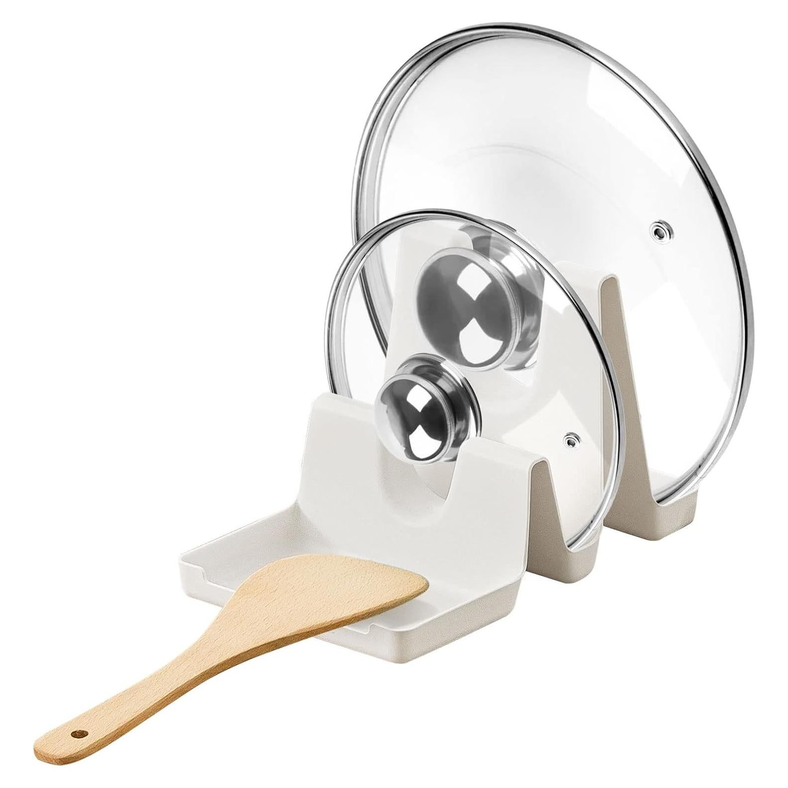 Organizador de Tapa de Olla Poeland, Soporte de Plástico 2 Capas