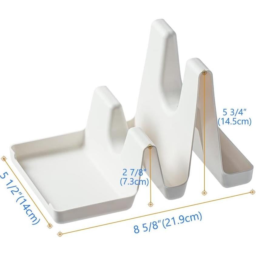 Organizador de Tapa de Olla Poeland, Soporte de Plástico 2 Capas
