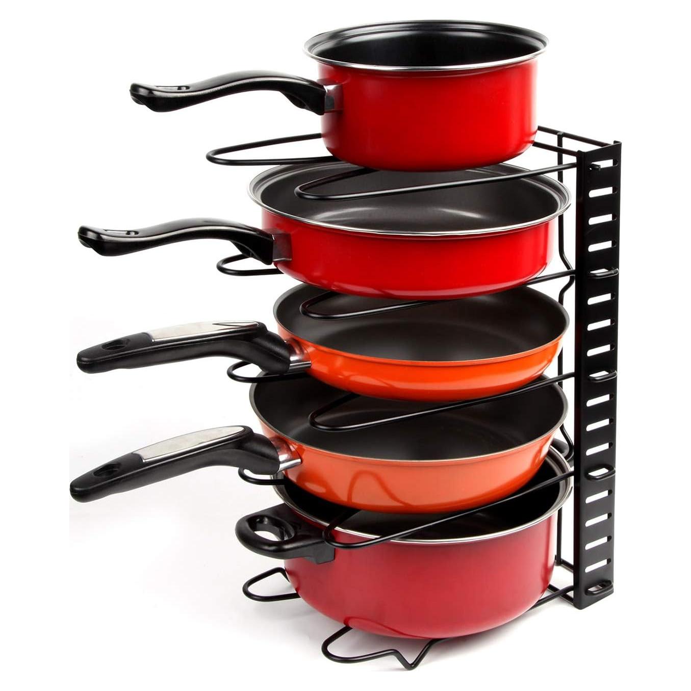 Soporte Ajustable para Ollas y Sartenes Vdomus - Organizador de Cocina