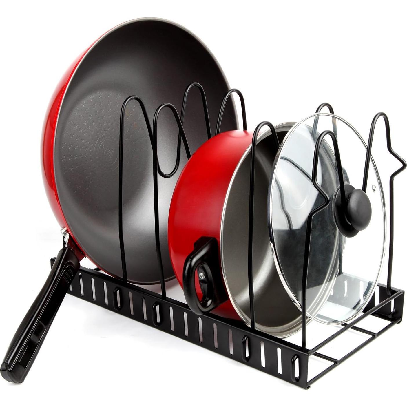 Soporte Ajustable para Ollas y Sartenes Vdomus - Organizador de Cocina