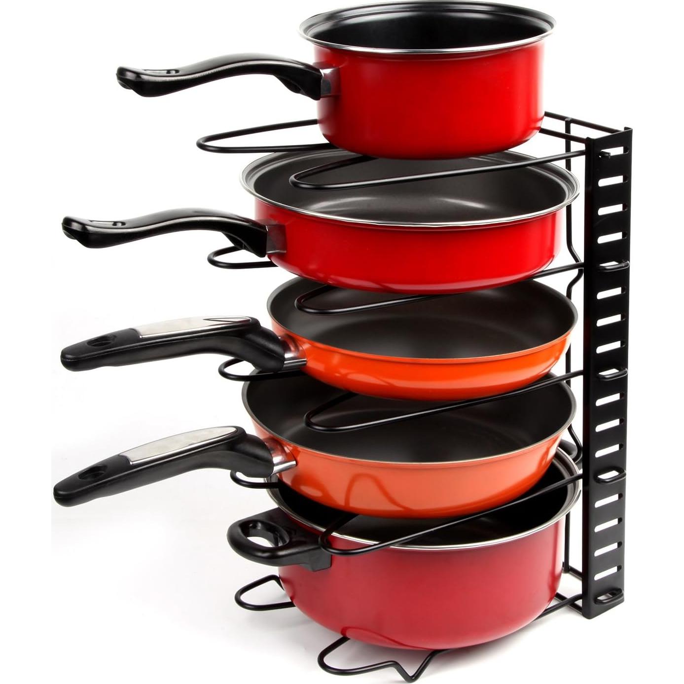 Soporte Ajustable para Ollas y Sartenes Vdomus - Organizador de Cocina