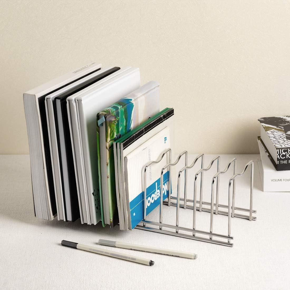 Organizador de tapas SANNO de acero inoxidable con 10 ranuras