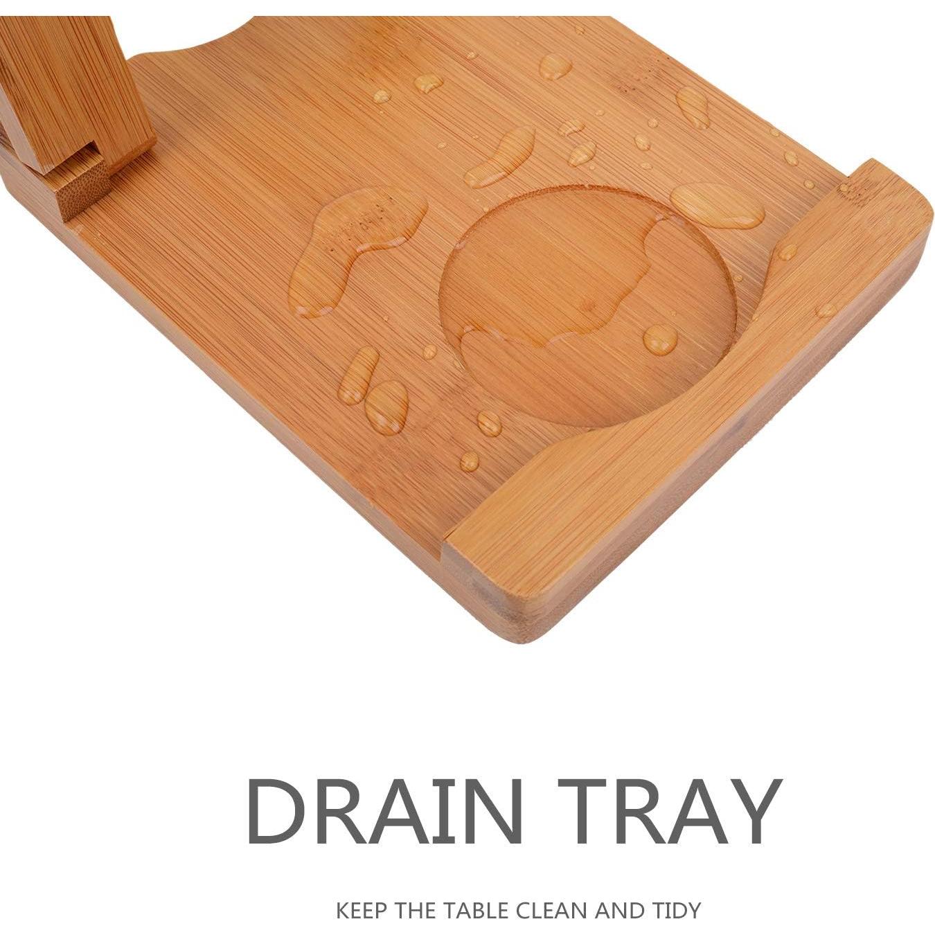 Soporte Plegable para Tapas de Olla Sulimy de Bambú Natural