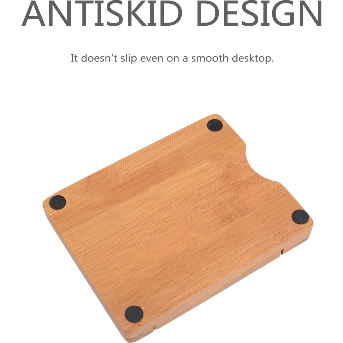 Soporte Plegable para Tapas de Olla Sulimy de Bambú Natural