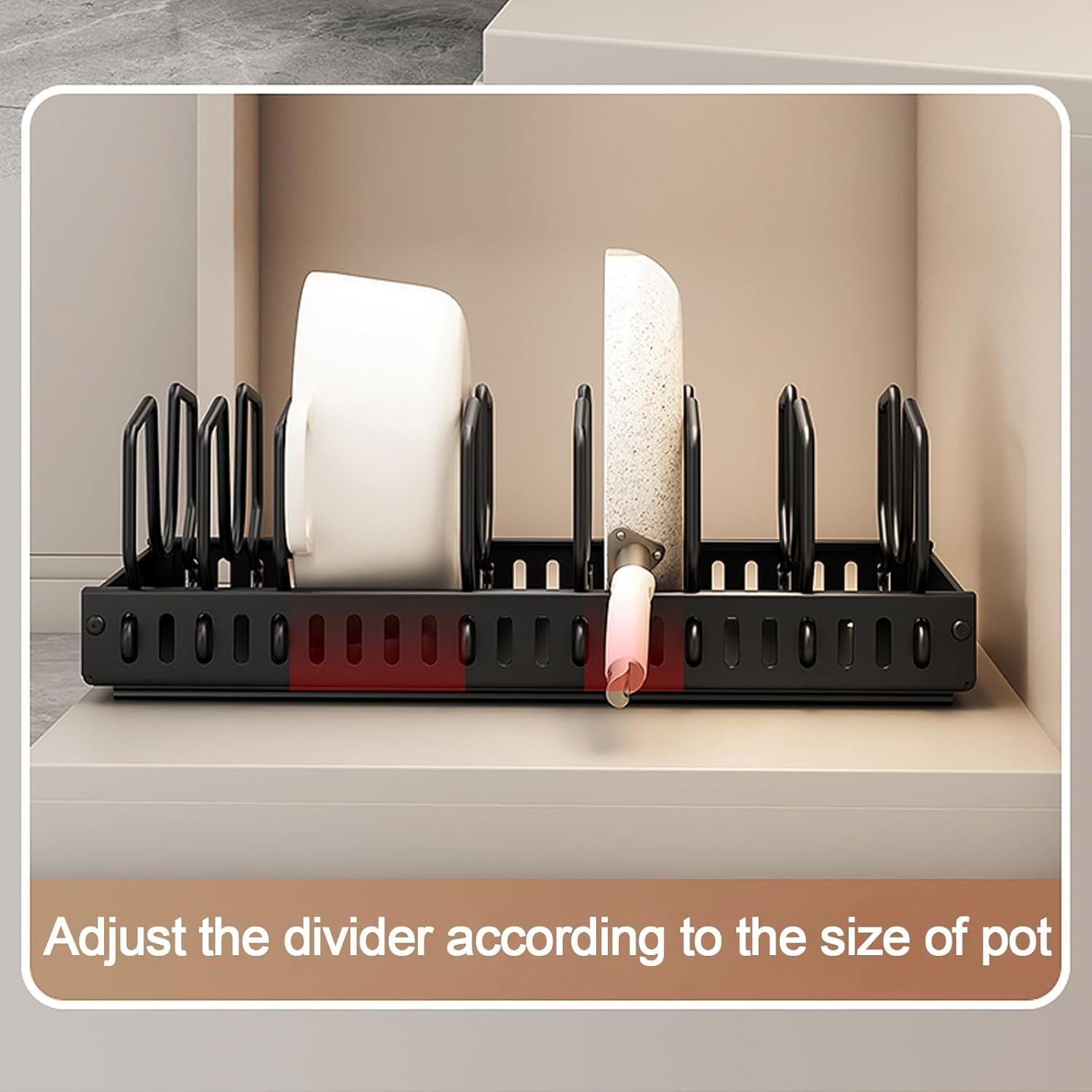 Organizador de Ollas y Sartenes Enskatec Bajo Gabinete 42x21cm