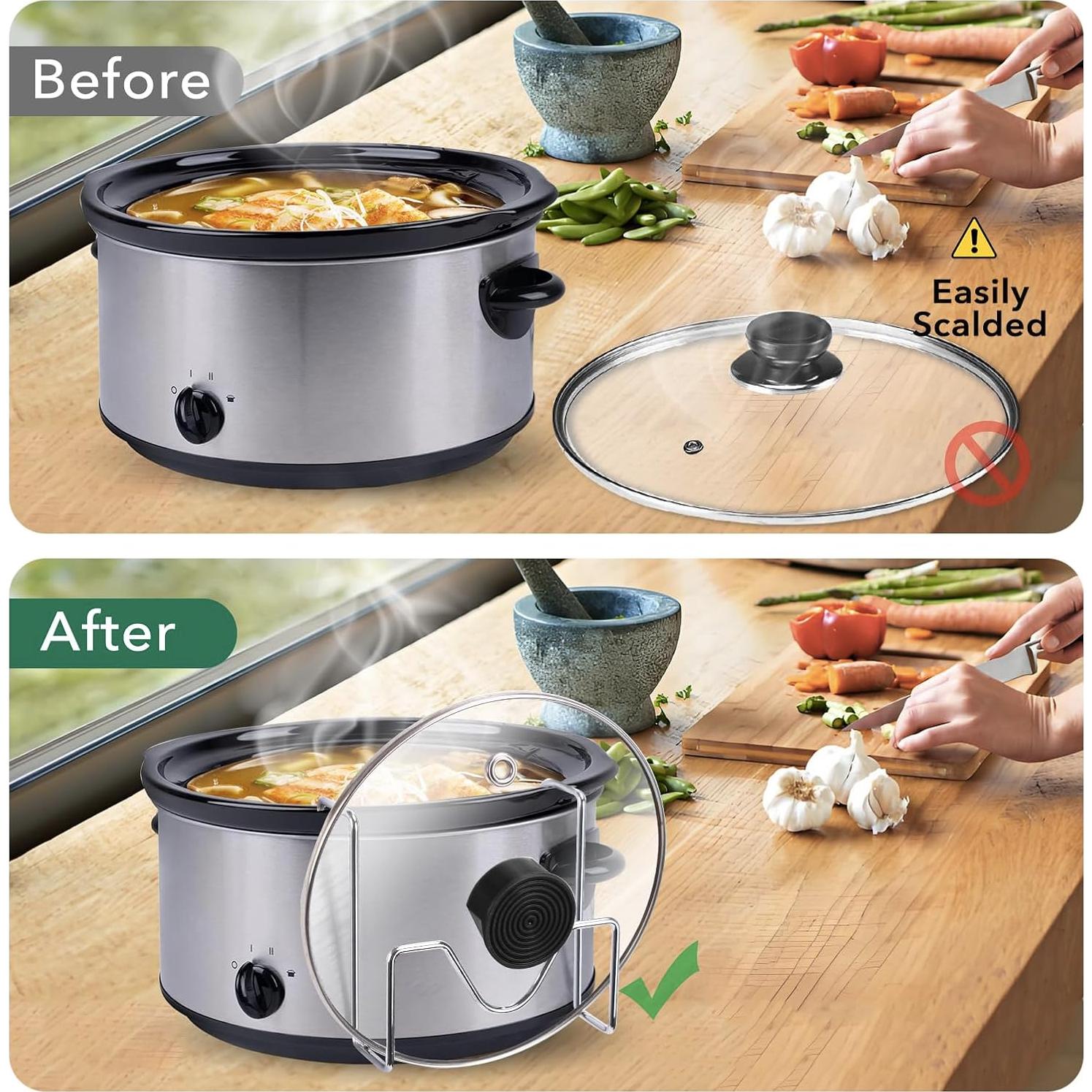 Soporte para Tapa de Crock Pot CTTZCKJ Acero Inoxidable