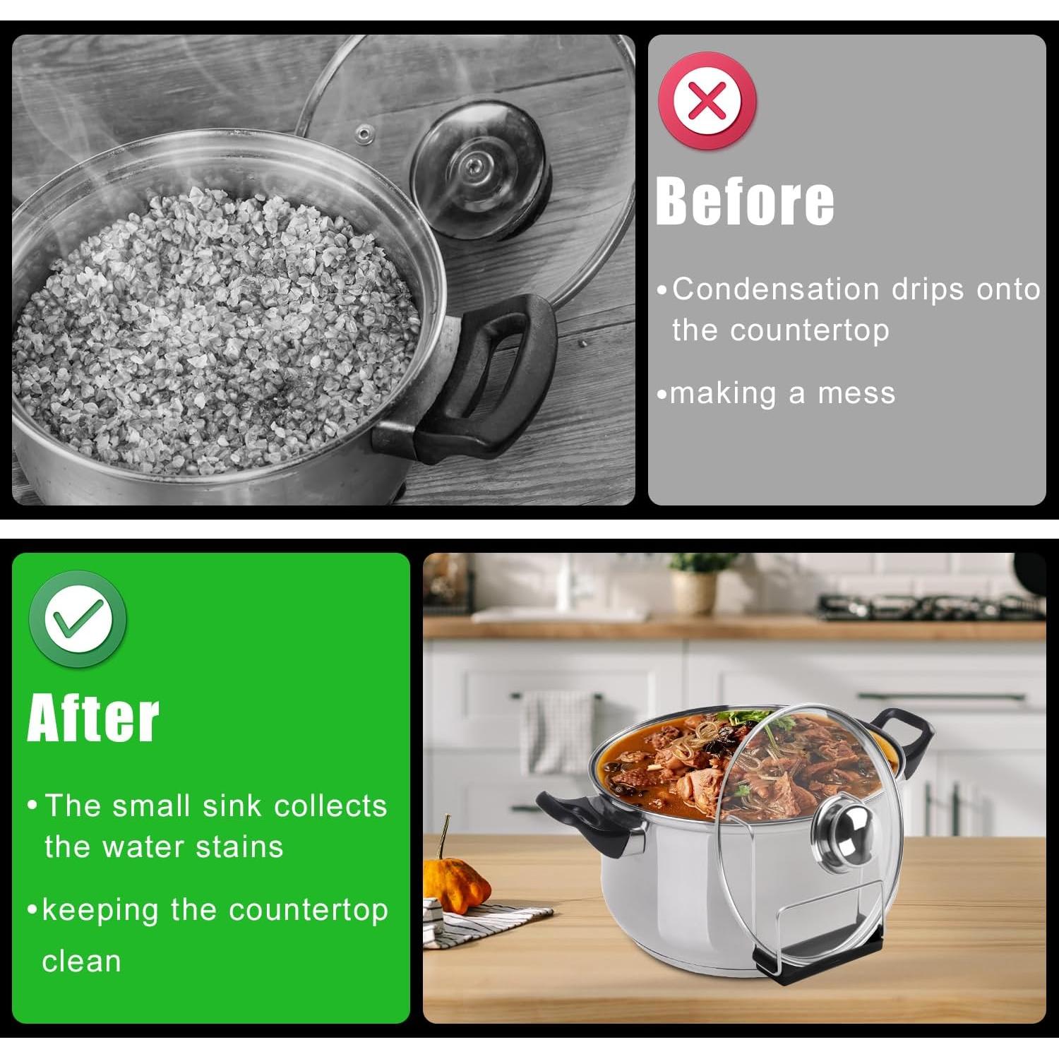 Soporte para Tapa de Olla de Cocción Lenta PEUTIER Acero Inoxidable