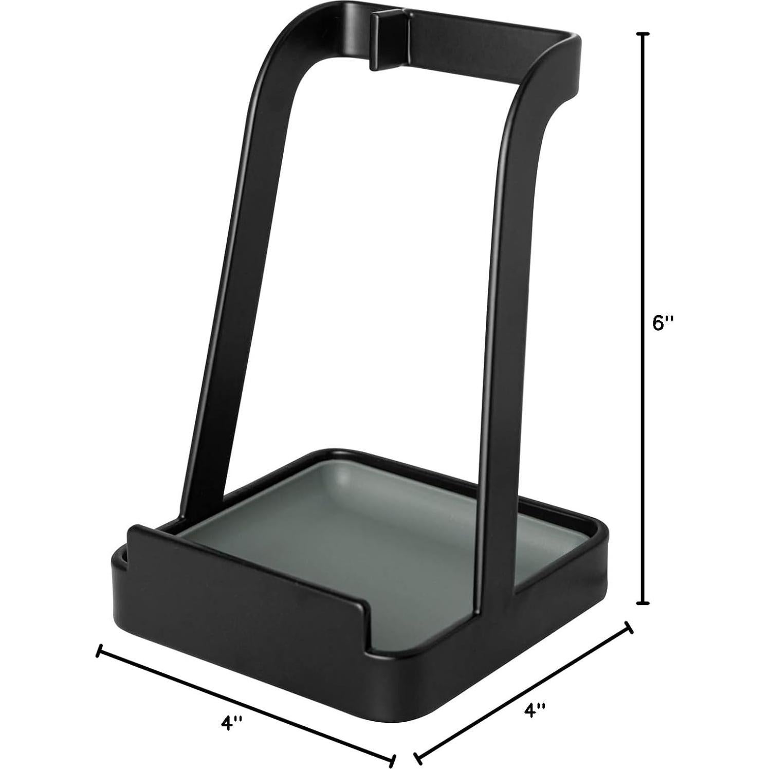 Soporte para Utensilios de Cocina Mukkuri Negro 10.2x10.2x15.2cm