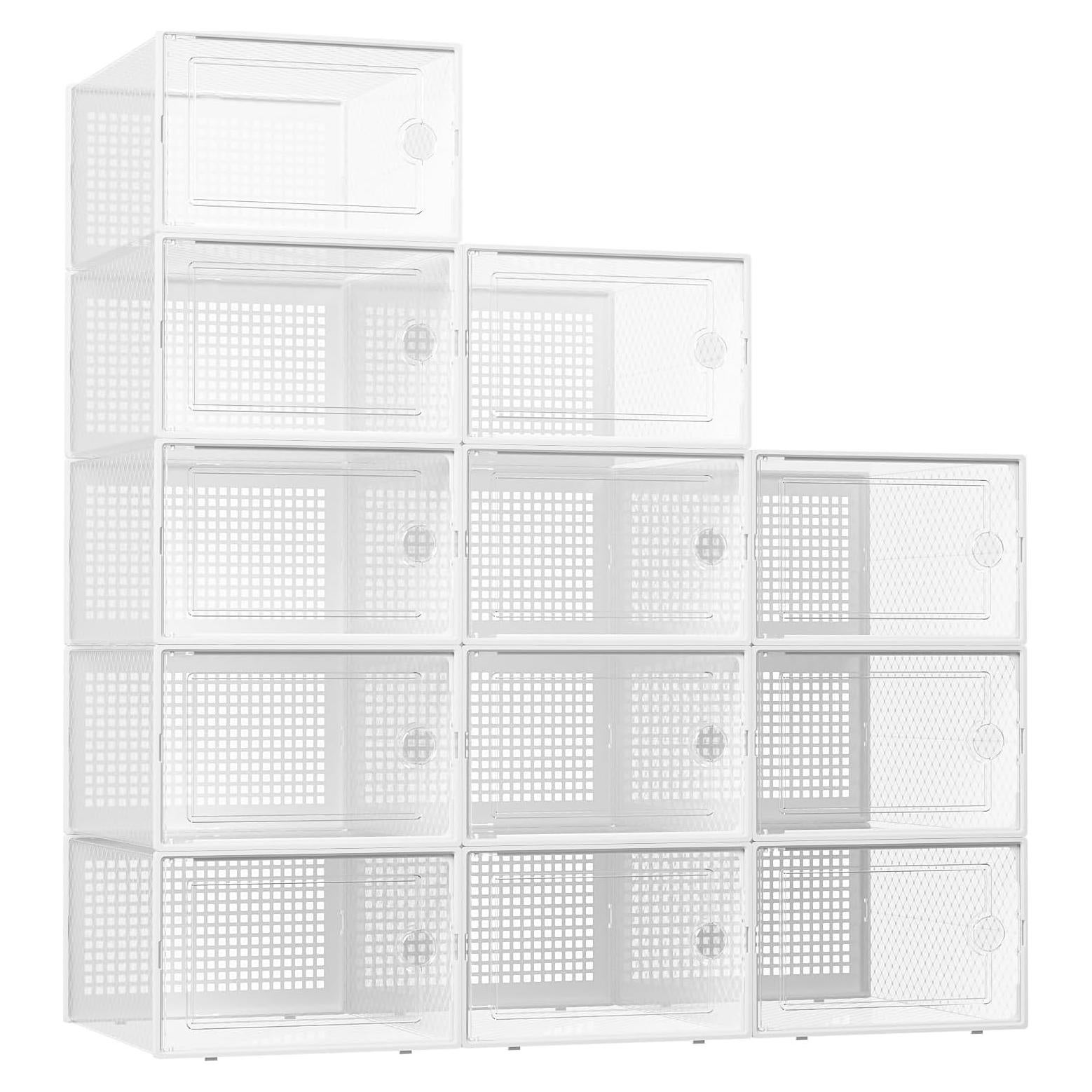 Cajas de Almacenamiento de Zapatos Kuject XX-Large 12 Piezas