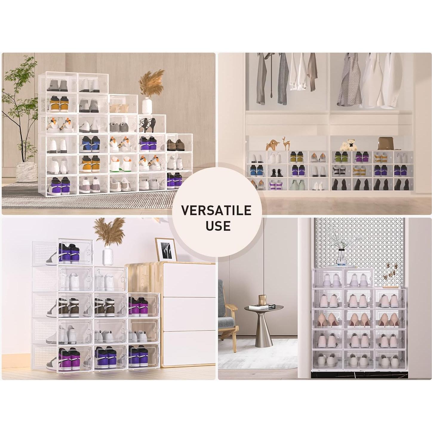 Cajas de Almacenamiento de Zapatos Kuject XX-Large 12 Piezas