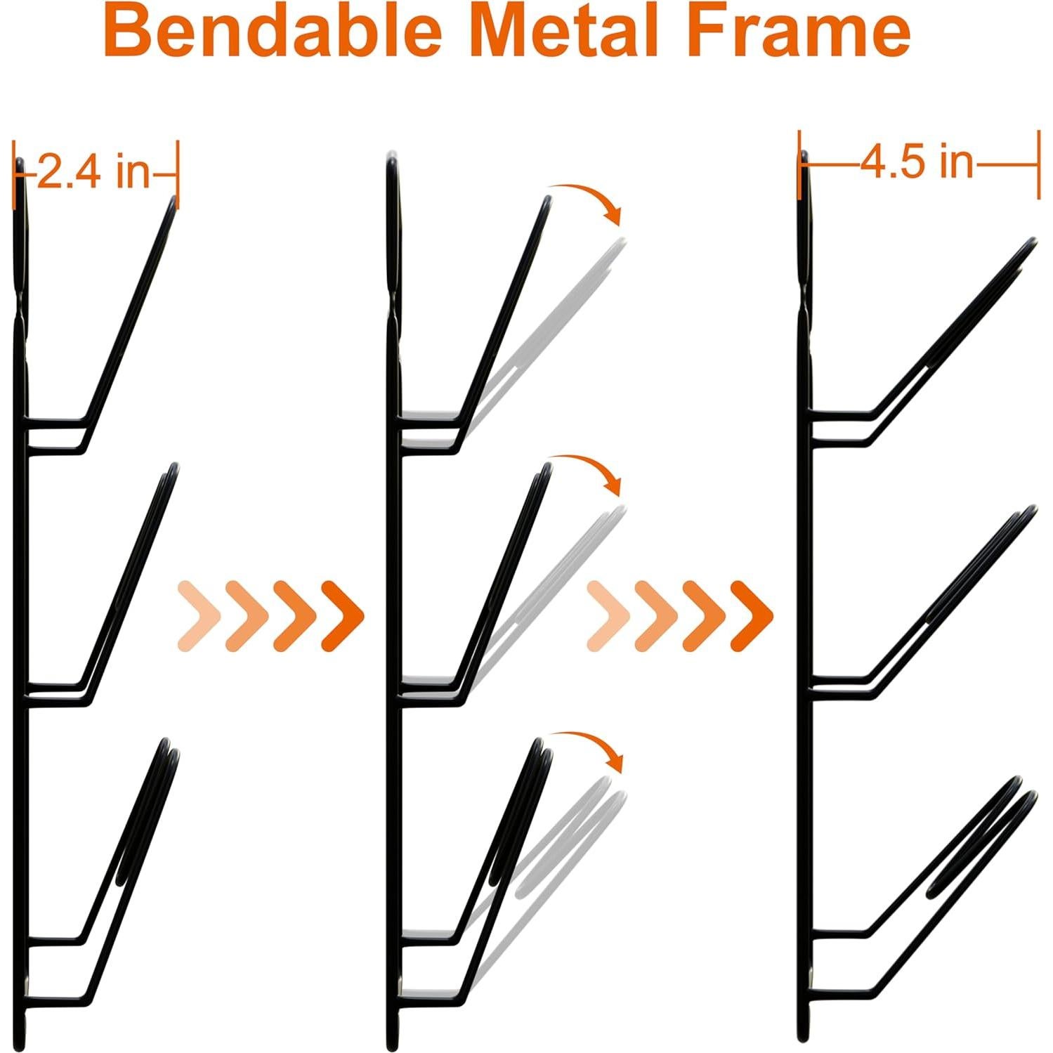 Organizador de Tapas de Olla UpChoNice 2 Paquetes 6 Niveles Negro