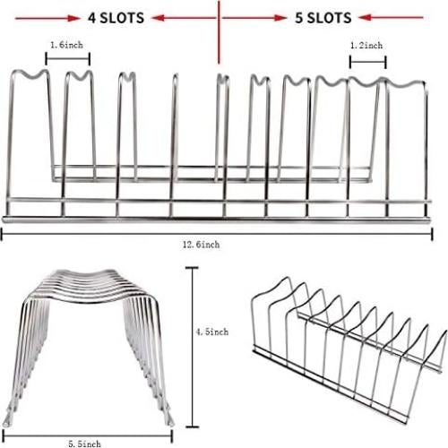 Soporte para Tapas de Ollas GERUSEA de Acero Inoxidable