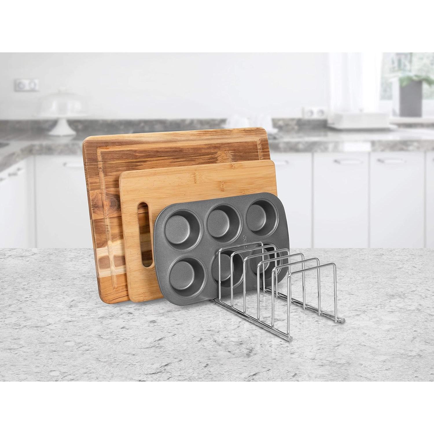 Soporte para Tapas de Ollas GERUSEA de Acero Inoxidable