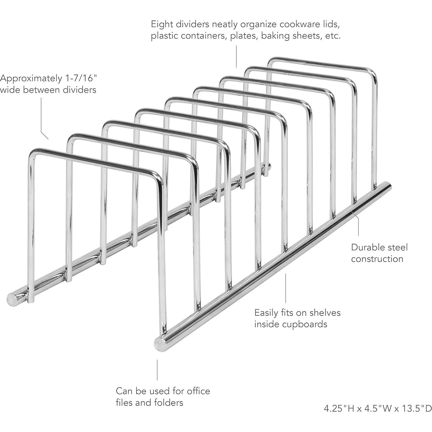 Soporte para Tapas de Ollas GERUSEA de Acero Inoxidable