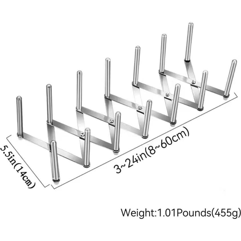 Organizador de tapas de olla SWEIBIAI de acero inoxidable 304