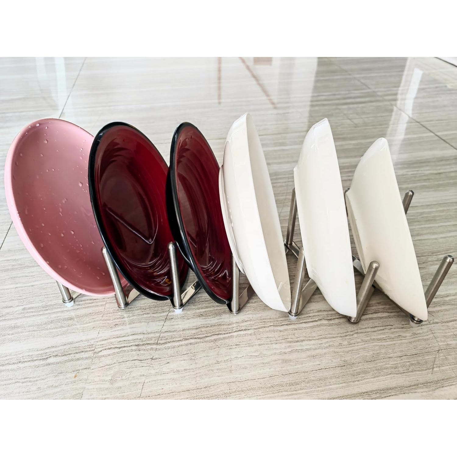 Organizador de tapas de olla SWEIBIAI de acero inoxidable 304