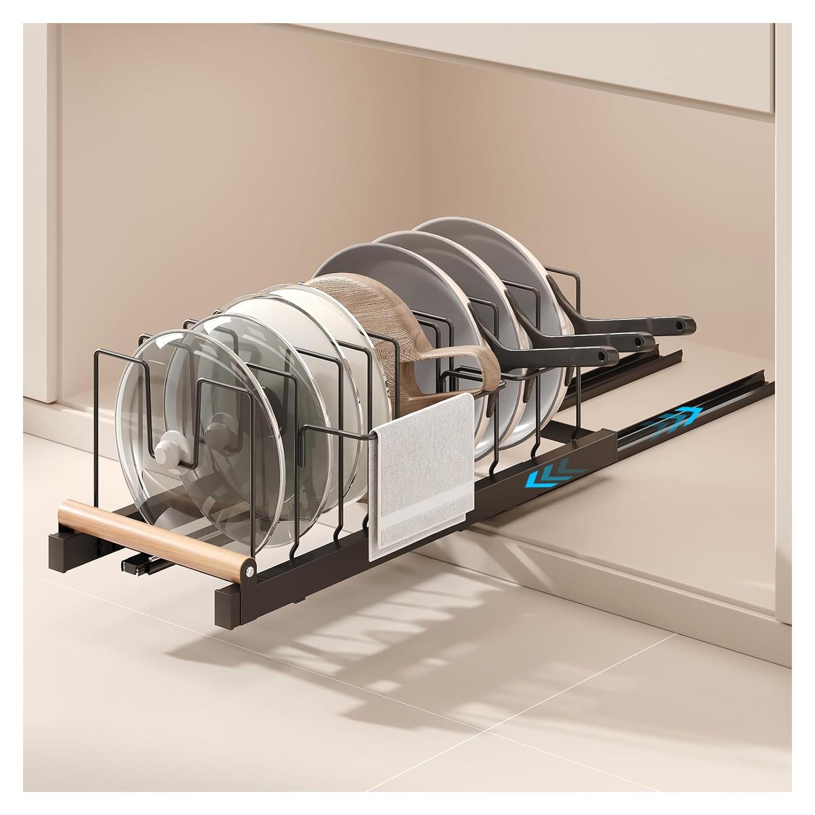 Organizador de Ollas y Sartenes Magheo Expandible 22" Negro