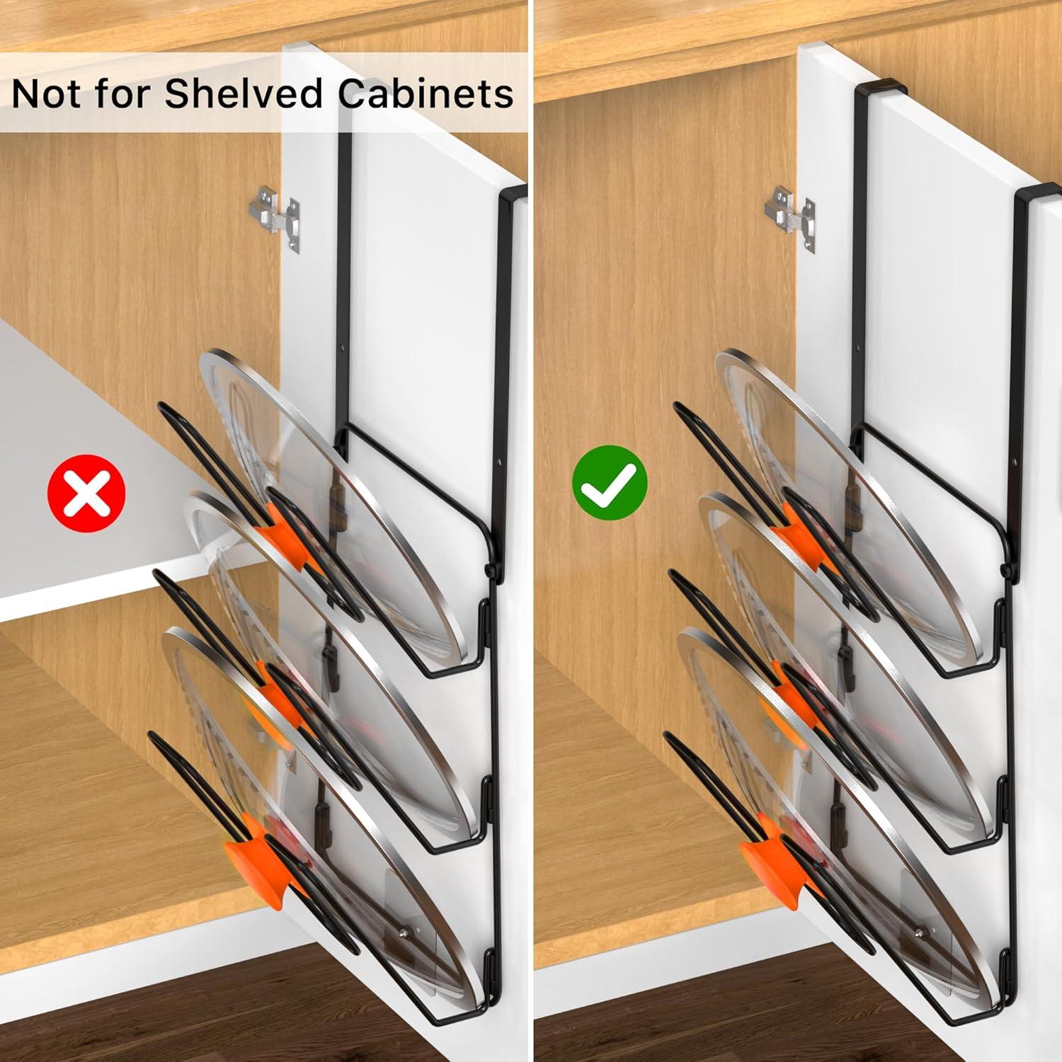 Organizador de Tapa de Olla YIGII 2 Piezas para Gabinete