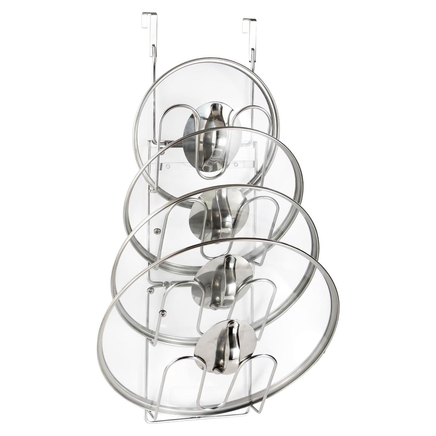 Organizador de tapas de olla YQh de acero inoxidable 304 57.4cm