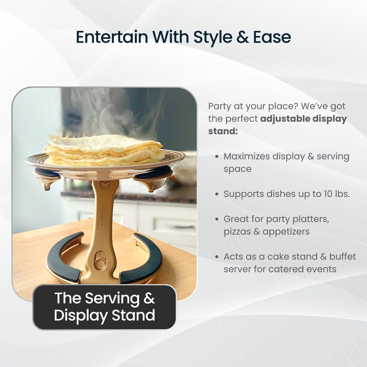 Soporte Multifuncional para Tapas Trivae - 4 en 1 Dorado