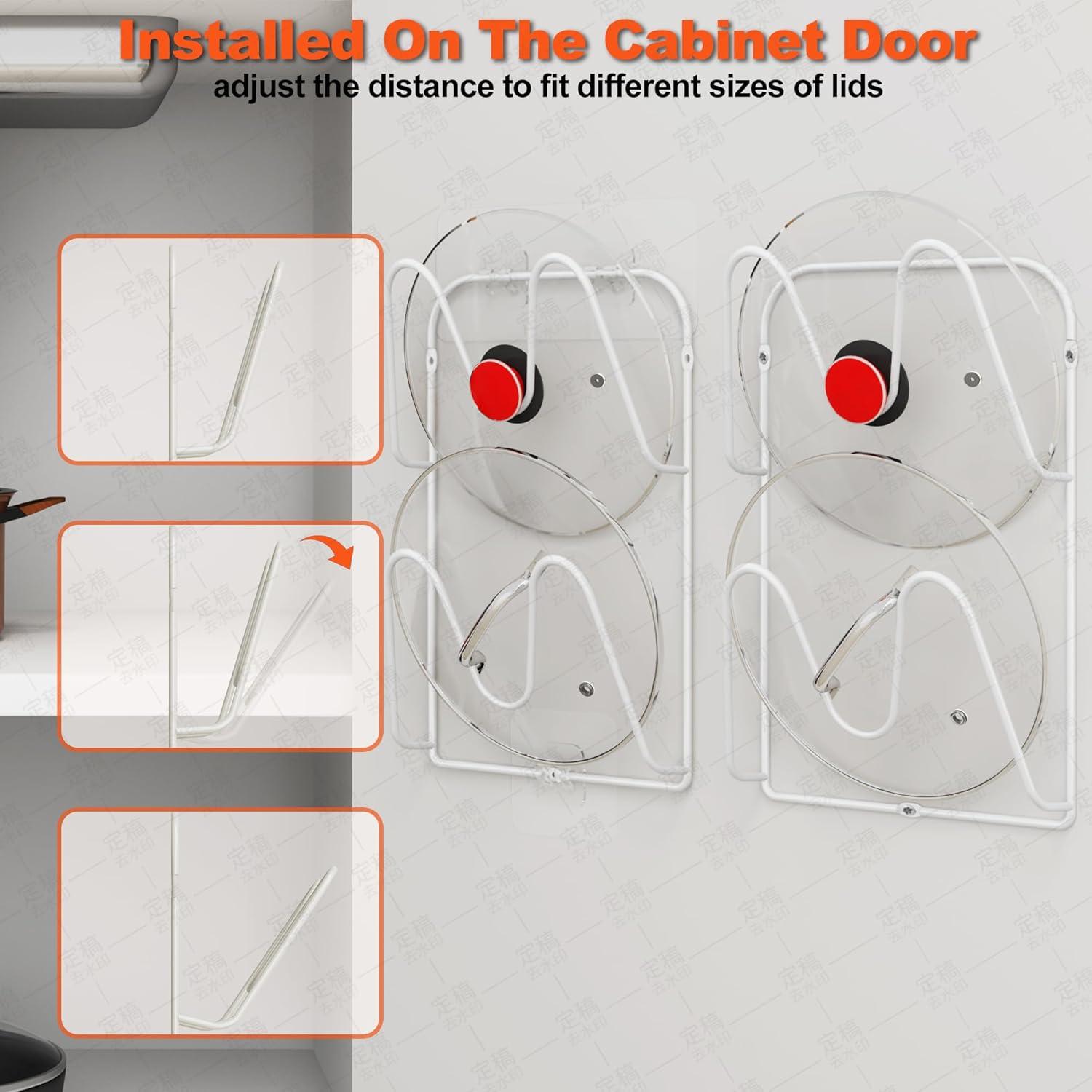 Soporte de Tapa de Olla MZTOOL 4 Niveles Blanco Organizador