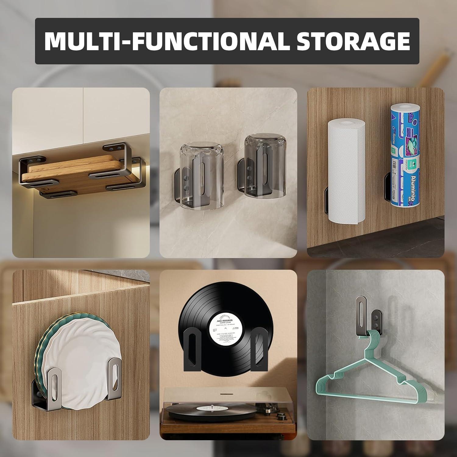 Soportes para Tapas de Olla VinBee - 4 Piezas, Acero al Carbono