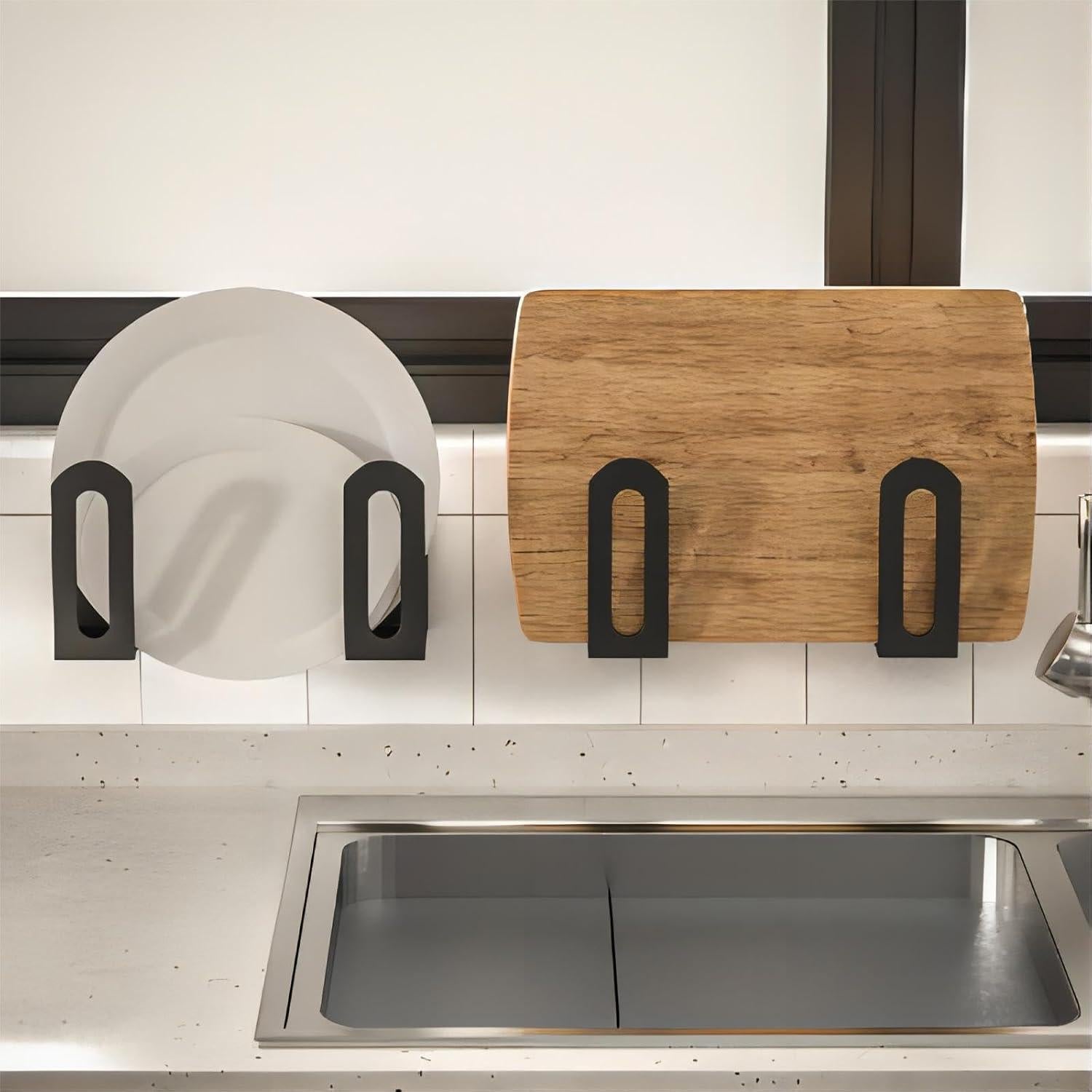 Soportes para Tapas de Olla VinBee - 4 Piezas, Acero al Carbono