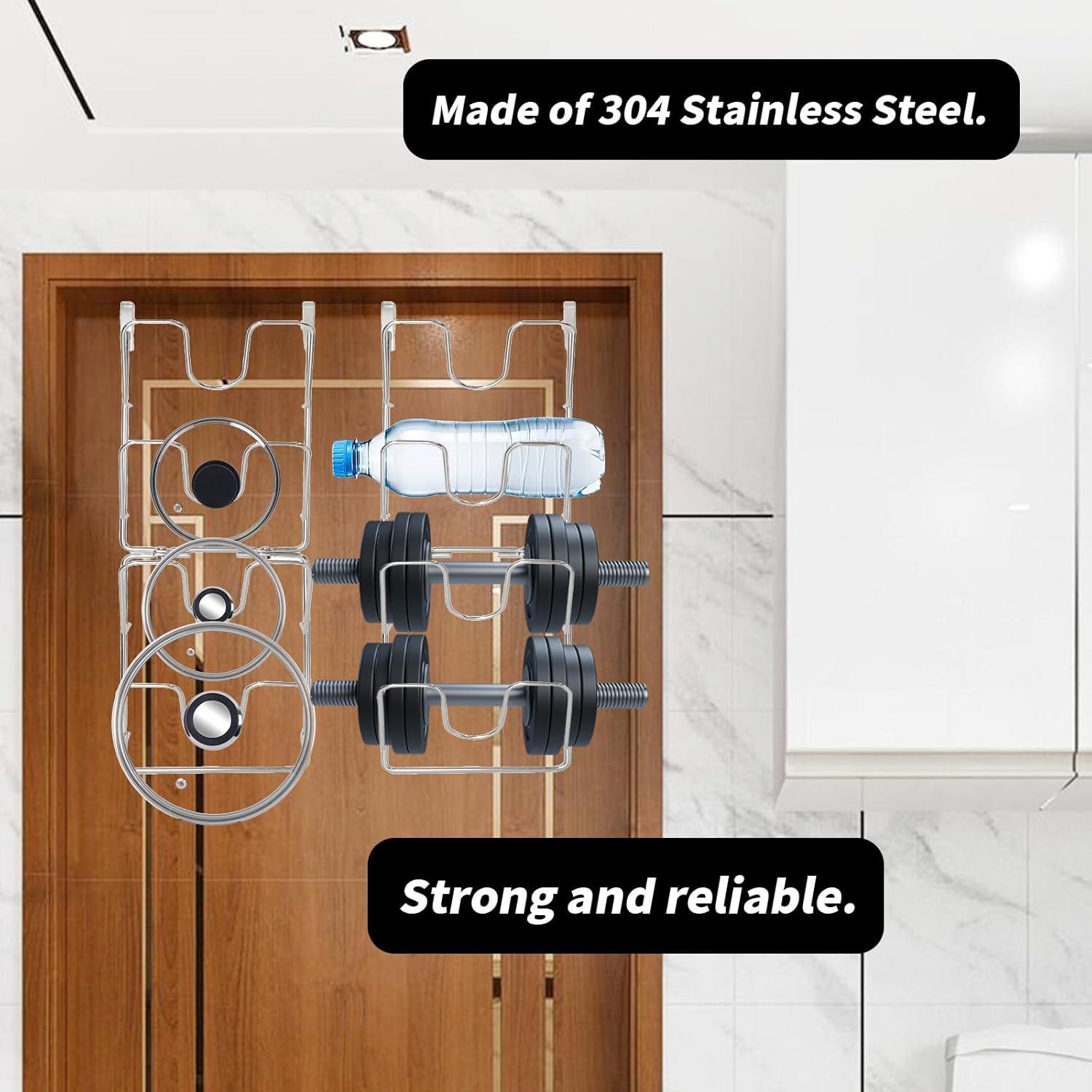 Organizador de Tapas de Olla Pastlla 4 Niveles Acero Inoxidable