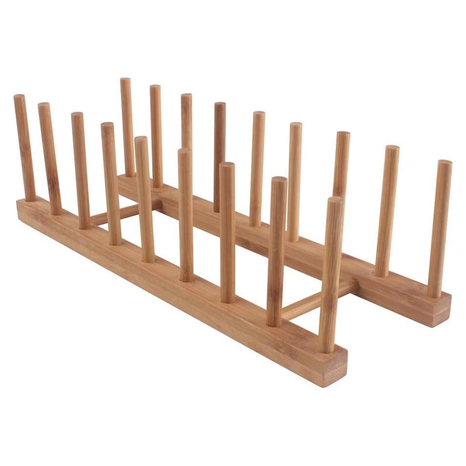 Soporte de Platos de Bambú Z Zicome con 8 Ranuras 0.28 kg
