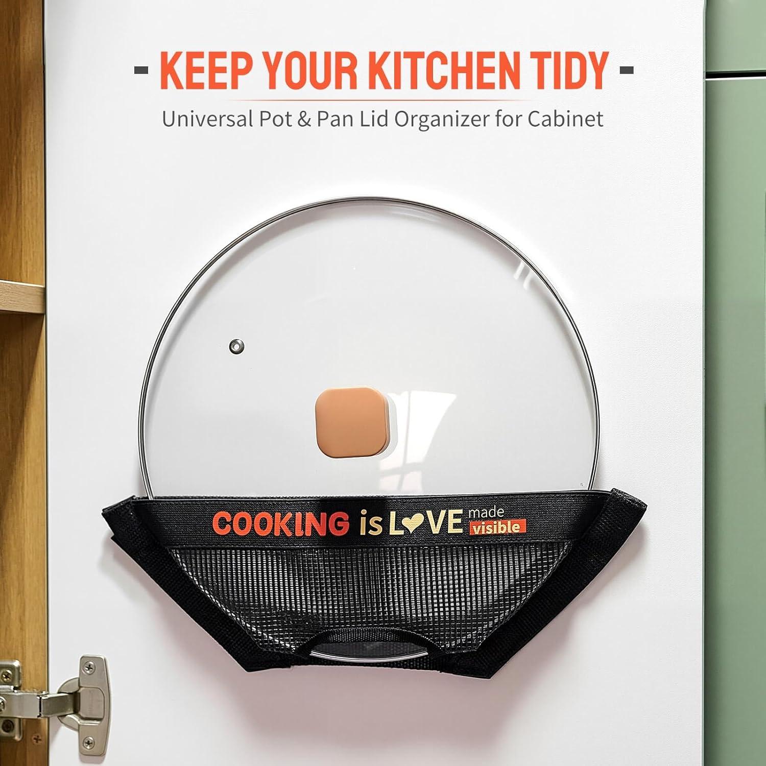 Organizador de Tapas de Olla Innomesh 15-33 cm Montaje Pared